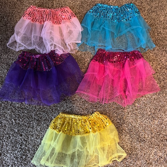 Other - Colorful Sequin Tulle Skirts Set